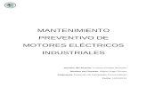 Mantenimiento Preventivo de Motores Eléctricos Industriales