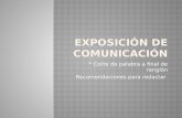 Exposición de Comunicación