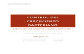 Influencia de Agentes Quimicos y Fisicos en El Crecimiento Bacteriano