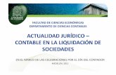 ACTUALIDAD JURIDICO CONTABLE EN LA LIQUIDACION DE SOCIEDADES