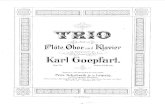 Trío Para Flauta Oboe y Clavecín de Karl Goepfard