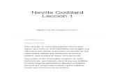 Neville Goddard Leccion 1
