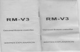 Manual Control Universal RM-V3