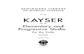 Kayser 36 Estudios Op.20