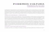 Programa de Cultura de Podemos para la Comunidad de Madrid