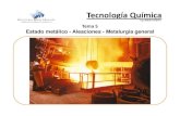 Tema 5 Estado Metálico - Aleaciones - Metalurgia General