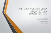 Historia y Crítica de La Arquitectura