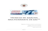 Técnicas de Análisis Multivariante en SAS