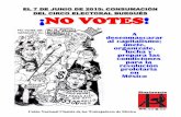 No votes, únete, organizate y lucha