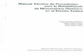Manual Tecnico de Procedimientos Para La Rehabilitación de Monumentos Históricos en Distrito Federal