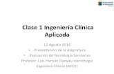 Clase 1 Ingeniería Clínica Aplicada Present,-STE