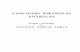 Partituras - Canciones Españolas Antiguas - Federico García Lorca