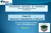 ArcGIS I - Seleccion, Exportacion y Calculos
