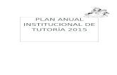 Plan Anual Tutoria 2015