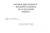 Material Bibliográfico - Unidad 1 - Reflexión Filosófica - Inicial