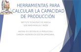 Herramientas Para Calcular La Capacidad de Producción.