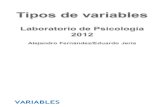 3ª Clase 2012 - Tipos de Variables
