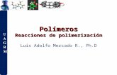 Polímeros, Reacciones de Polimerización