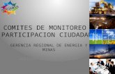 Gerencia Energía y Minas - Comités de Monitoreo y Parti. Ciudadana