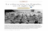 La educación en España durante el siglo XX