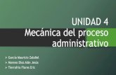 Mecánica del proceso administrativo