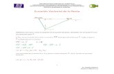 Ecuacion Vectorial de La Recta