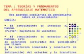 TEMA INFANTIL-TEORIAS Y FUNDAMENTOS DEL APRENDIZAJE MATEMATICO.ppt