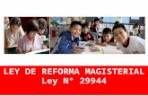 Ley 29944, Ley de Reforma Magisterial.ppt