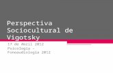 10. Perspectiva Sociocultural de Vigotsky