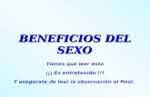 Beneficio s Del Sexo