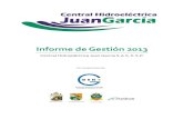 Informe Gestion Microcentral Juan Garcia 2013