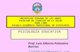 Areas de Accion de La Psicologia Educativa.