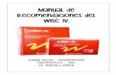 Manual recomendaciones WISC IV - Escalas Weshler en español.