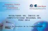 Conferencia de Prensa Indice de Competitividad Regional Peru 2014