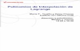 4. Polinomios de Interpolacion de Lagrange