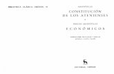 Aristoteles - Constitucion de Los Atenienses, Pseudo-Aristoteles. Economicos (Gredos 70)