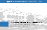 Principales obras de la gestión de Villarán 2011-2014