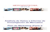 Sesión XII - Análisis de Datos e Informe de Investigación - Plan de Marketing (Parte I)
