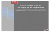 PESI Plan Estrategico de Informacion 1