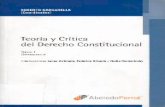 Teoría y Crítica Del Derecho Constitucional. Tomo I. Democracia [Gargarella]