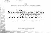 La Investigacion Accion en Educacion Antecedentes y Tendencias Actuales