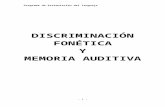 Discriminacion Fonetica y Memoria Auditiva