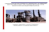 Obtencion de Etanol Anhidro a Partir de Un Proceso de Destilacion Con Adicion de Electrolitos