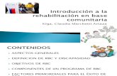 CLASE 1 Introducción a La Rehabilitación en Base Comunitaria