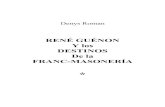 Roman Denys Rene Guenon y Los Destinos de La Franc Masoneria