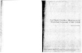 La Mujer Criolla y Mestiza en La Sociedad Colonial, 1700-1830