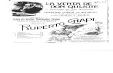 Zarzuela - Partituras - La Venta de Don Quijote - Chapí - Partitura Canto y Piano