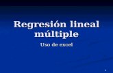 91 Ejemplo de Regresion Lineal Multiple Con Excel