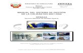 Manual Del Sistema de Gestion de La Calidad ISO 9001 2008 Del SENASA Revision 01