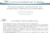 Ponencia Traductor Oficial en Colombia